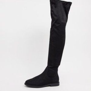 ASOS DESIGN Kennedy flat over the knee boots